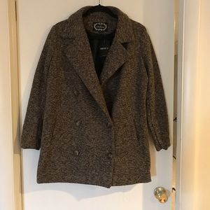 Forever21 Peacoat in brown multi- NWT